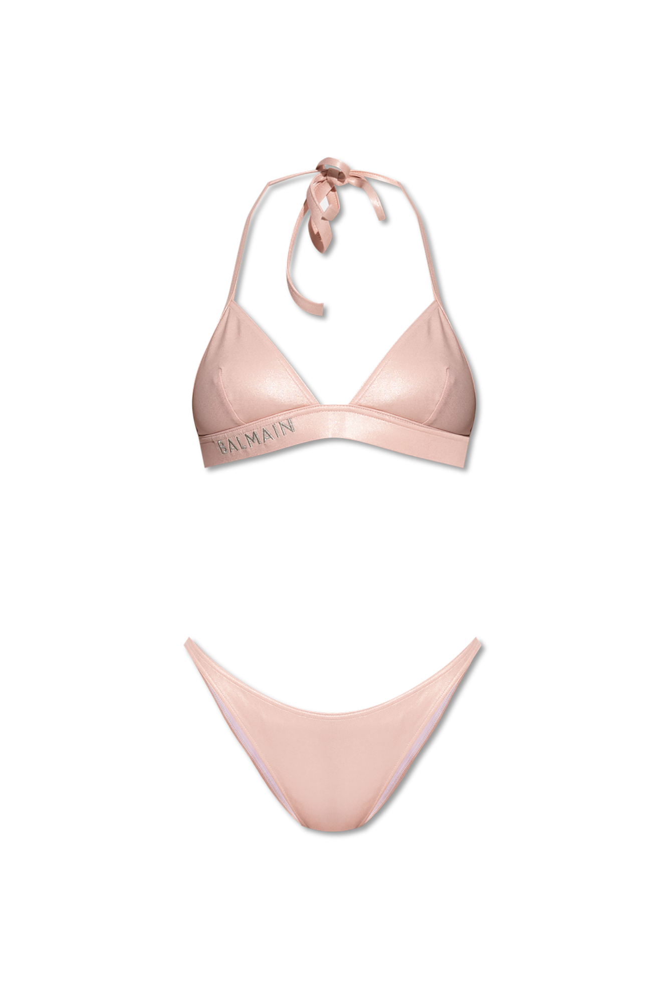 BALMAIN ロコ エンヘリッシュト ツヒス 水着 BKB9022800 710 Balmain rhinestone-embellished Bikini | Red | FARFETCH JO